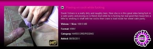 NaughtySarahAtHome - Sarah - Pissing on cock while fucking (HD/720p/109 MB)