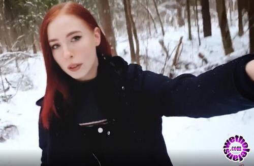 Pornhub - MollyRedWolf - Fucked a naked bitch in a winter forest and cum in her mouth (FullHD/1080p/279 MB)