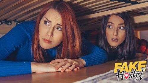 FakeHostel - Katy Rose, Lacy Lennon - Fake Hostel Stuck under a Bed 2 Halloween Porn Special (FullHD/1080p/320 MB)
