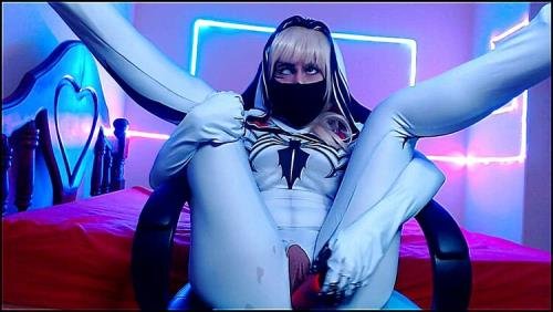 Onlyfans - Black Kitsune - Gwen Stacy Venom Oiled And Masturbation (FullHD/1080p/1.24 GB)
