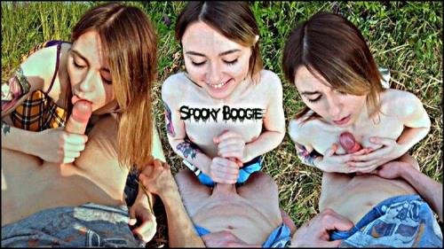 Modelhub - Spooky Boogie - CUM ON MY TITTIES AND FACE Virgin teen has blowjob titjob for the first time 4K POV PUBLIC OUTDOOR (FullHD/1080p/1.76 GB)