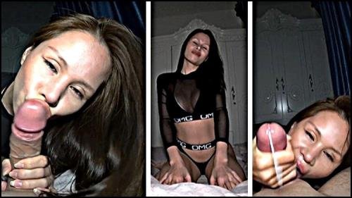 OnlyFans/Modelhub - Vina Moon - Asian girl makes a deep slobbering blowjob and sucks balls before bed (FullHD/1080p/698 MB)