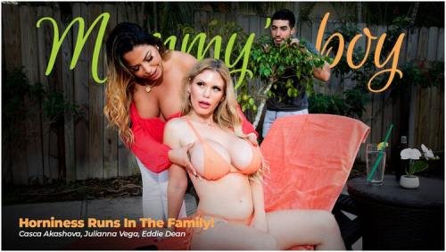 MommysBoy.net/AdultTime - Casca Akashova, Julianna Vega - Horniness Runs In The Family! (FullHD/1080p/2.44 GB)