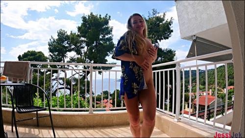 PornHub - JessiJek - She Likes To Suck a Dick On Balcony And Gets a Lot Of Cum In Pussy JessiJek (FullHD/1080p/263 MB)