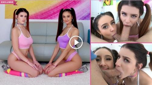 Swallowed - Eliza Ibarra, Michele James (Pigtail Facefuck with Michele,Eliza ) (FullHD/1080p/1.76 GB)