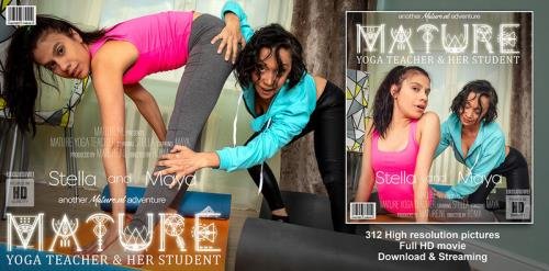 Mature.nl - Mature Yoga Teacher Has a Special Lesson For Her Lesbian Student: Malya (23), Stella (51) (FullHD/1080p/1.64 GB)