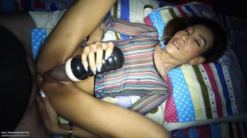 LadyBoysFuckedBareback - Amy: Ultra Skinny Hung Femboy in Bareback Lust (FullHD/1080p/2.10 GB)