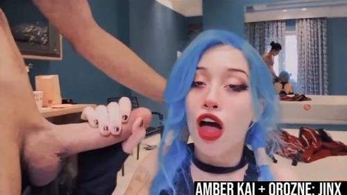 Onlyfans - JINX From LEAGUE OF LEGENDS COSPLAY Cut Version Ft Amber Kai QroZne (FullHD/1080p/360 MB)